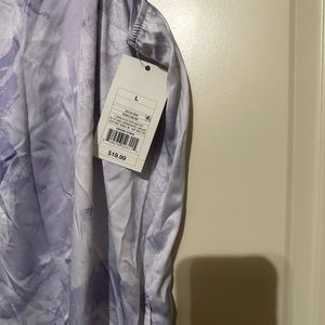 NWT Stars Above Purple Tie Dye Satin Sleeveless One Piece Jumpsuit Size Large